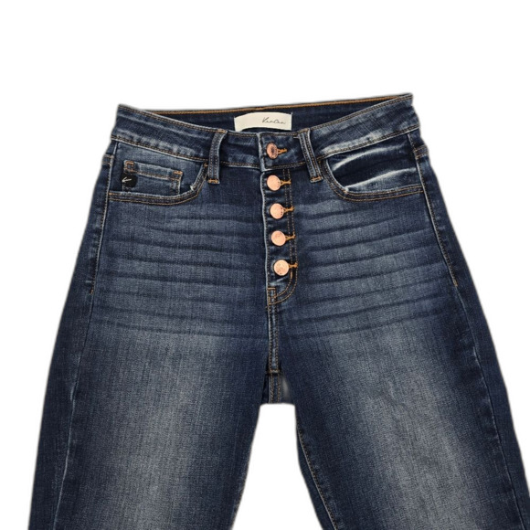 Kancan Women's Hogh Rise Skinny Blue Jeans Size 27 - Picture 2 of 6